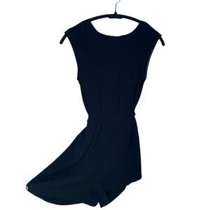 zara basics collection - womens black xs romper